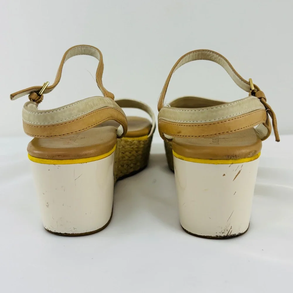 Cole Haan Women's Arden Platform Wedge Sandal Ivory, Size 8.5